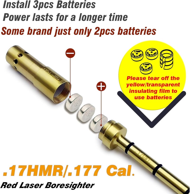 BOOLIT EYE Special Laser Boresighter End Barrel Laser Bore Sight Accurately and Easy to Fit Revolvers Pistols Rifle and Air Guns - Image 5